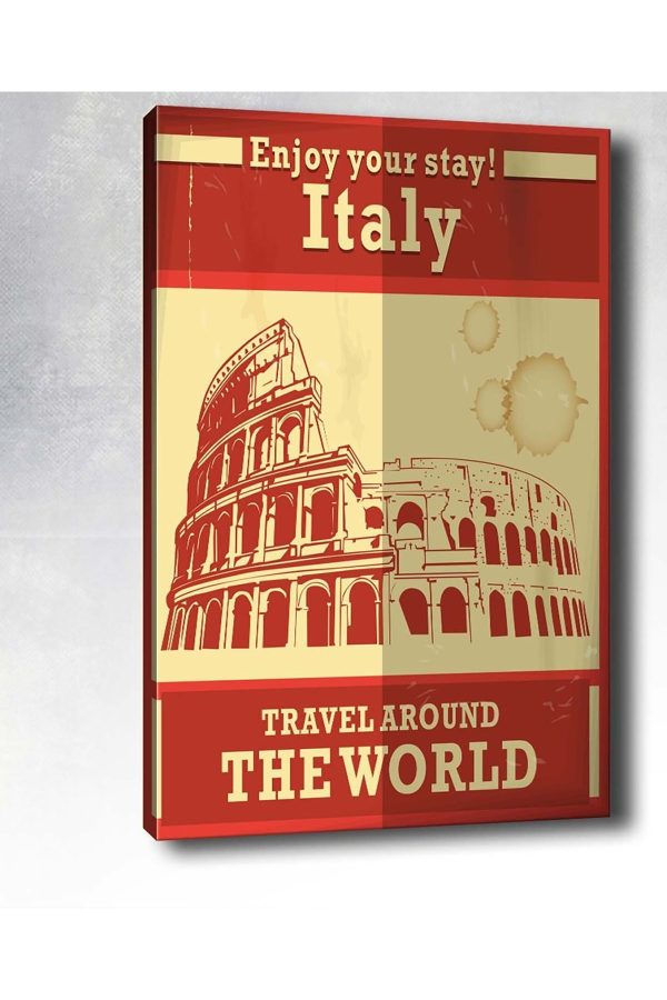 Shop365 Italy Kanvas Tablo Ülke SB-5435