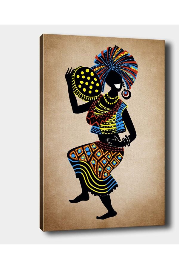 Shop365 Afrikalı Kadın Dekoratif Kanvas Tablo SB-15653
