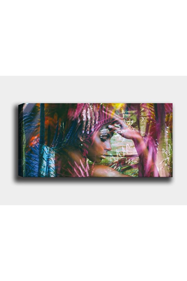 Shop365 Afrikalı Kız Yatay Kanvas Tablo SB-59512