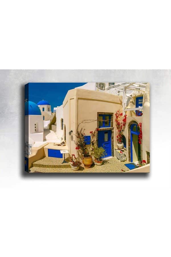 Shop365 Yunanistan Evleri Kanvas Tablo SB-20530